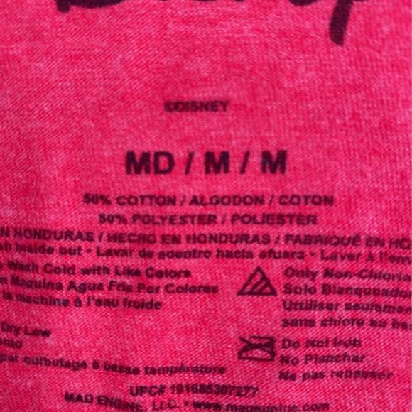 Disney Duck Tales Graphic T-Shirt Red Short Sleeve Crew Neck Donald Men's M - Picture 5 of 7